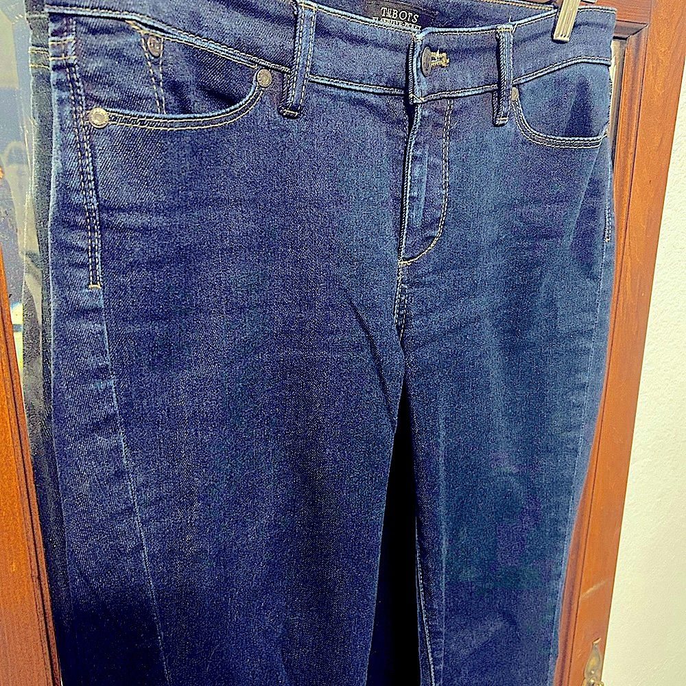 Talbots Flawless P4 Slim Ankle Jeans - Dark Blue